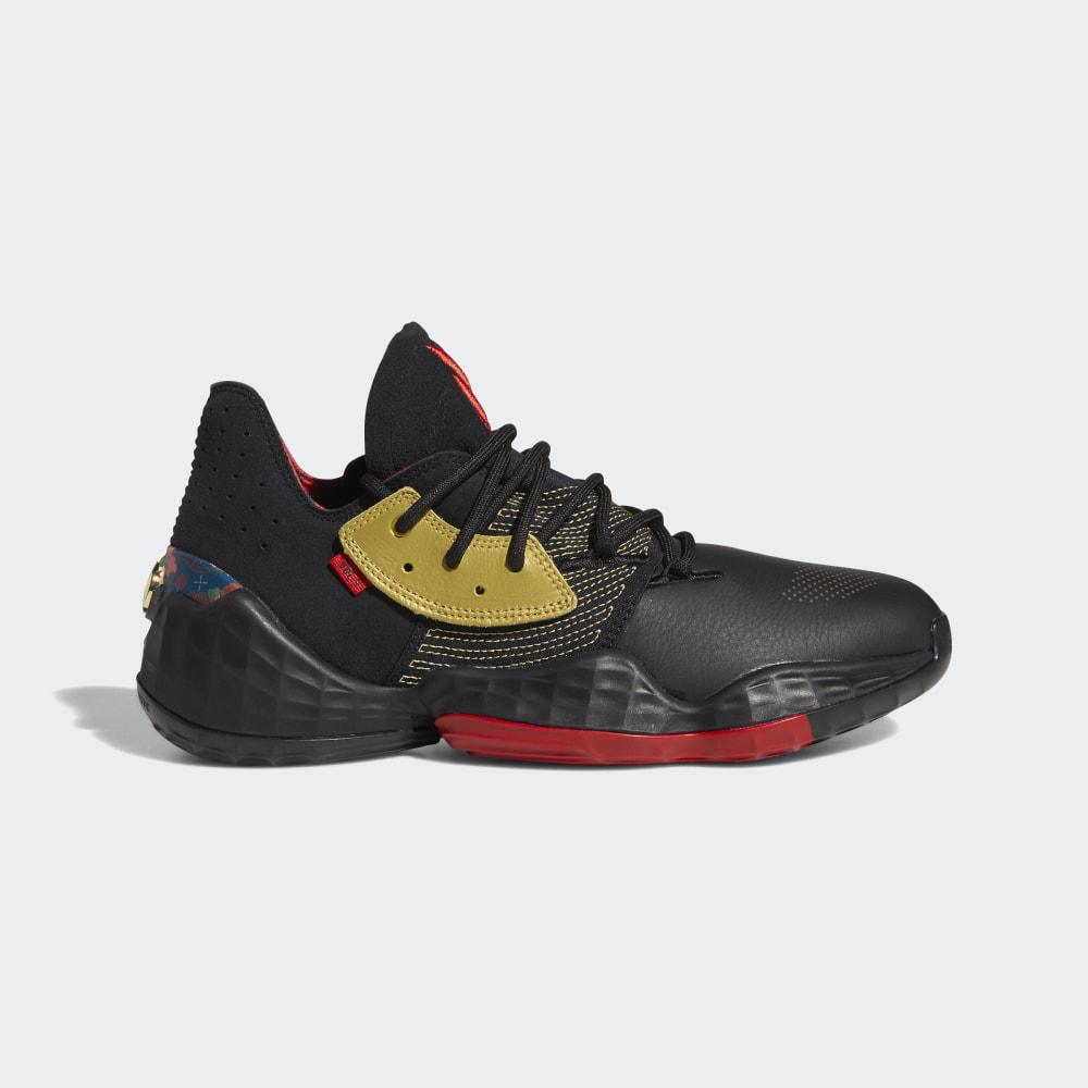 Adidas Men's Harden Vol. 4 GCA - CNY Basketball Shoes Black/Gold Metal/Deep Red Ireland FW3136